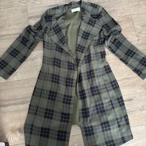 Plaid Duster Coat